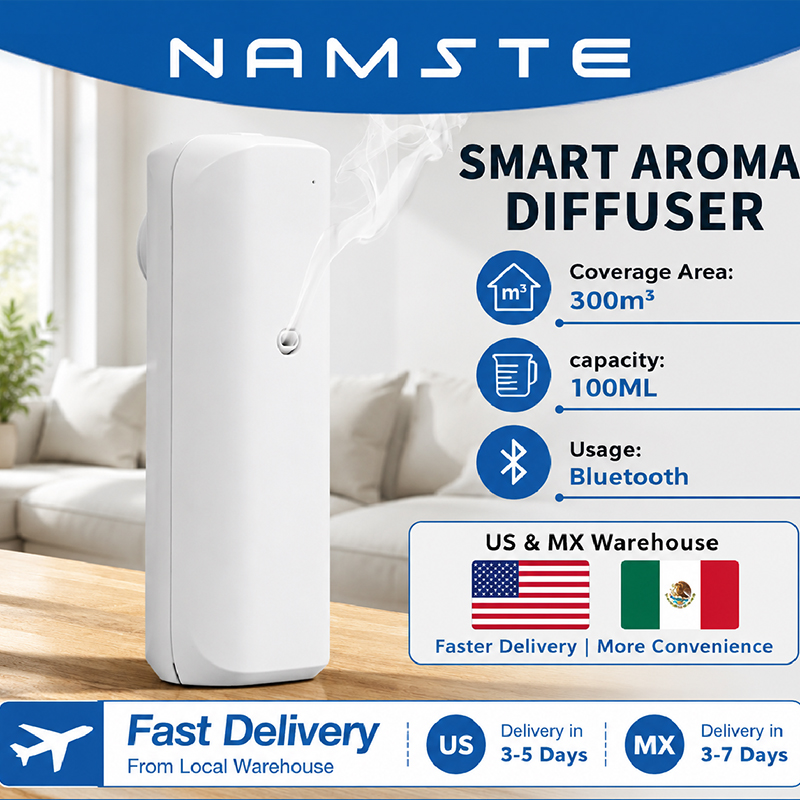 NAMSTE アロマオイルディフューザー Bluetooth - Home Fragrance Best のレビューと価格
