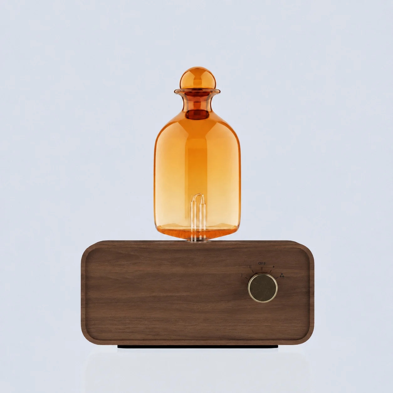 アンバーガラス製ネブライジングディフューザー、ヴィンテージ木 - Home Fragrance Oud のレビューと価格